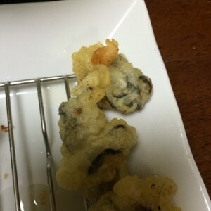 牡蠣の天ぷら(●´ー｀●)